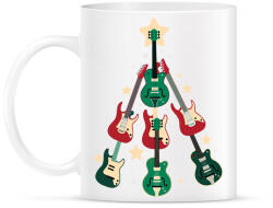 printfashion Gitár karácsonyfa - Bögre - Fehér (14709130)