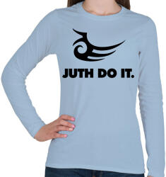 printfashion Juht do it - Női hosszú ujjú póló - Világoskék (2278397)