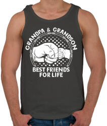 printfashion Nagyapa - Férfi atléta - Sötétszürke (332757)