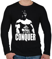 printfashion Arnold Conquer - Férfi hosszú ujjú póló - Fekete (1206663)
