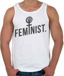 printfashion Feminista - Férfi atléta - Fehér (1149027)