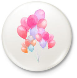 printfashion Watercolor Balloons - Kitűző, hűtőmágnes - Fehér (3081432)