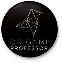 printfashion Origami Professor - Kitűző, hűtőmágnes - Fekete (3178876)
