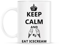 printfashion KEEP CALM AND EAT ICECREAM - Bögre - Fehér (1555500)