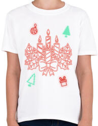printfashion Adventi koszorú - Gyerek póló - Fehér (14739831)