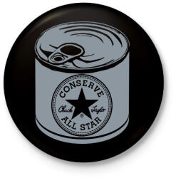 printfashion konzerv converse - Kitűző, hűtőmágnes - Fekete (13593962)