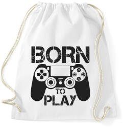 printfashion Born to play - Sportzsák, Tornazsák - Fehér (5327788)