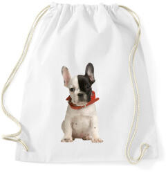 printfashion Francia bulldog - Sportzsák, Tornazsák - Fehér (1015390)
