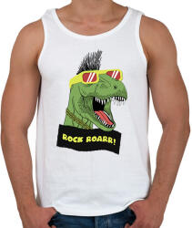 printfashion Trex rock - Férfi atléta - Fehér (7803625)