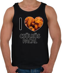 printfashion I love Csülkös pacal - Férfi atléta - Fekete (11624695)