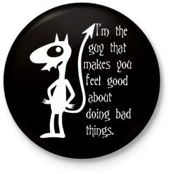 printfashion A kiábrándult királylány, Luci - Kitűző, hűtőmágnes - Fekete (16479696)