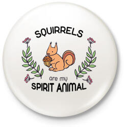 printfashion Spirit animal - mókus - Kitűző, hűtőmágnes - Fehér (13551721)