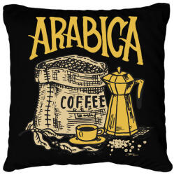 printfashion Arab kávé - Párnahuzat, Díszpárnahuzat - Fekete (4835150)