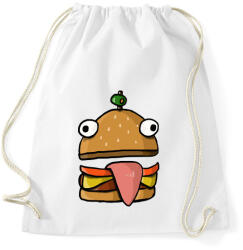 printfashion Durr burger - Fortnite - Sportzsák, Tornazsák - Fehér (3995721)
