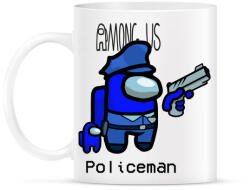 printfashion Among us Policeman - Bögre - Fehér (4340332)