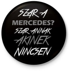 printfashion Mercedes - Kitűző, hűtőmágnes - Fekete (13514607)