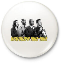 printfashion Brooklyn Nine-nine B&W - Kitűző, hűtőmágnes - Fehér (3475165)