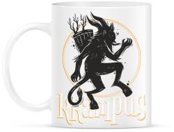 printfashion Krampusz virgács Mikulás helyett - Bögre - Fehér (11374170)