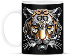 printfashion Mechanikus tigris - Bögre - Fekete (15538701)