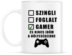 printfashion Gamer vagyok - Bögre - Fehér (2416000)