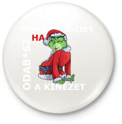 printfashion Minek ide idézet? - Kitűző, hűtőmágnes - Fehér (14979360)