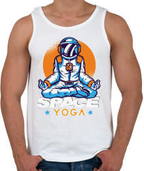 printfashion Space Yoga - Férfi atléta - Fehér (4756167)