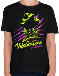 printfashion Freddy Krueger - Gyerek póló - Fekete (1833431)