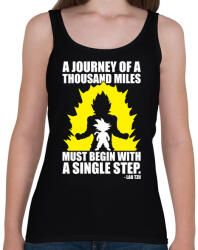 printfashion Dragon Ball - Kezdet - Női atléta - Fekete (976794)