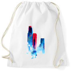 printfashion The wolf of the city - Sportzsák, Tornazsák - Fehér (238452)