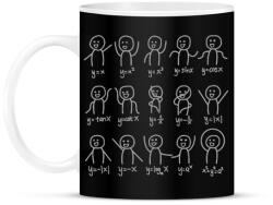 printfashion Matek tánc - Bögre - Fekete (8593243)