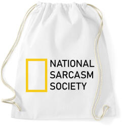 printfashion National Sarcasm Society - Black - Sportzsák, Tornazsák - Fehér (7046134)