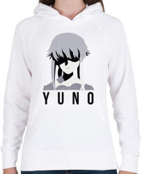 printfashion Mirai Nikki - Yuno - Női kapucnis pulóver - Fehér (6568087)