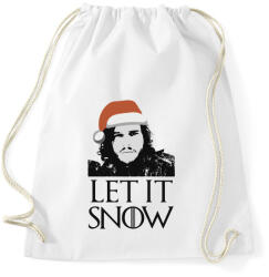 printfashion John Snow - Let it snow - Sportzsák, Tornazsák - Fehér (4088199)