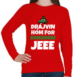 printfashion DRÁJVIN HÓM 3 - Női pulóver - Piros (11416394)