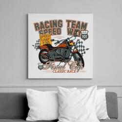 printfashion racing team - Vászonkép - Fehér (6635719)