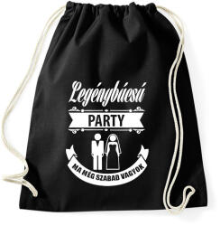 printfashion Legénybúcsú - Sportzsák, Tornazsák - Fekete (2416518)