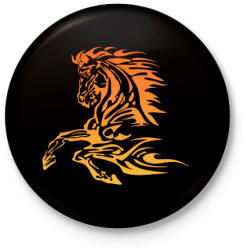 printfashion Horse - Kitűző, hűtőmágnes - Fekete (5469717)