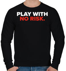 printfashion Chill out if u PLAY - Férfi pulóver - Fekete (2443547)