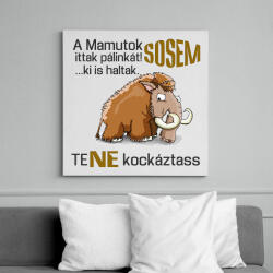 printfashion a mamutok sosem - Vászonkép - Fehér (6629503)
