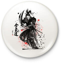 printfashion harcos - Kitűző, hűtőmágnes - Fehér (3081204)