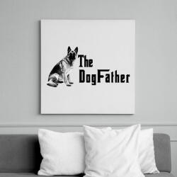 printfashion the dogfather - Vászonkép - Fehér (6627106)