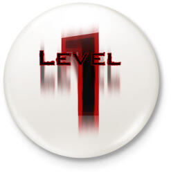 printfashion level_1 - Kitűző, hűtőmágnes - Fehér (13162690)