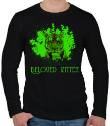 printfashion beloved kitten - Férfi hosszú ujjú póló - Fekete (1563753)