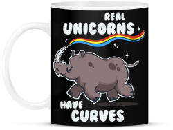 printfashion Real Unicorns - Bögre - Fekete (16001923)