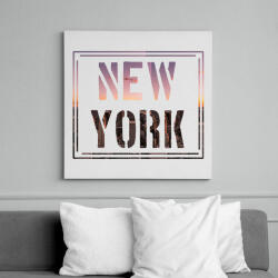 printfashion NEW York - Vászonkép - Fehér (6633760)