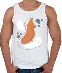 printfashion Róka - Férfi atléta - Fehér (10851517)