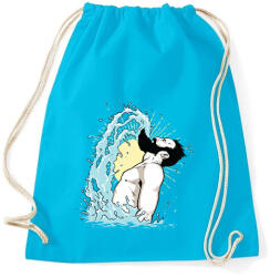 printfashion Szakállas csobbanás - Sportzsák, Tornazsák - Surf blue (1885)