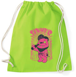 printfashion Pszicho medve - Sportzsák, Tornazsák - Limezöld (83968)