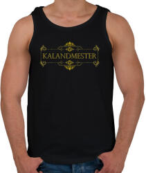 printfashion Díszes Kalandmester Felirat - Férfi atléta - Fekete (2655009)