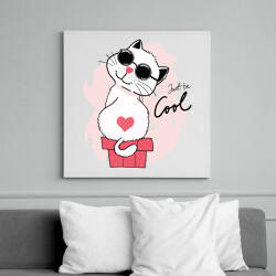 printfashion Be cool! - Vászonkép - Fehér (6637280)